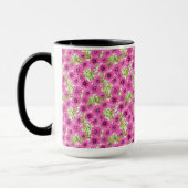 Rosa Wasserfarbenmuster Petunia-Blume Tasse (Links)