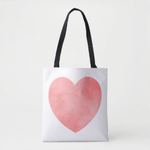 rosa Wasserfarbenmuster Tasche