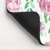 Rosa Wasserfarbenpeonys Mousepad (Ecke)