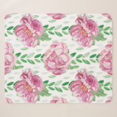Rosa Wasserfarbenpeonys Sherpadecke (Vorderseite (Horizontal))
