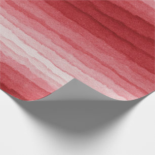 Rosa Wasserfarbverlauf-Streifen Geschenkpapier