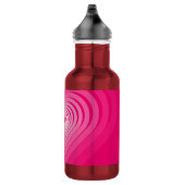 Rosa Wasserflasche mit Herz (Rechts)