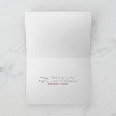 Rosa Wasserlilie Beileid Karte (Innenseite)