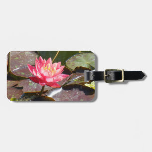 Rosa Wasserlilie Gepäckanhänger