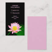 Rosa Wasserlilie-Geschäfts-Karte Visitenkarte (Vorne/Hinten)