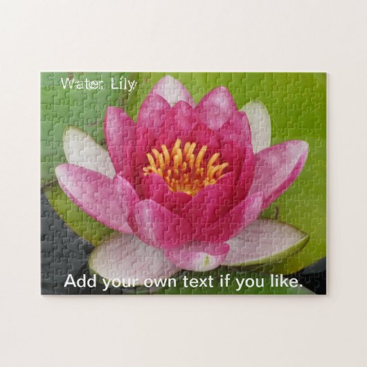 Rosa Wasserlilie Jigsaw Puzzle (Horizontal)