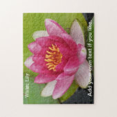 Rosa Wasserlilie Jigsaw Puzzle (Vertikal)