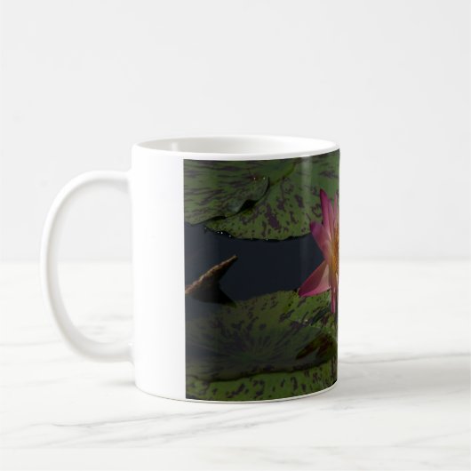 Rosa Wasserlilie Kaffeetasse (Links)