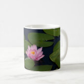 Rosa Wasserlilie Kaffeetasse (VorderseiteRechts)