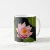 Rosa Wasserlilie Kaffeetasse (VorderseiteRechts)