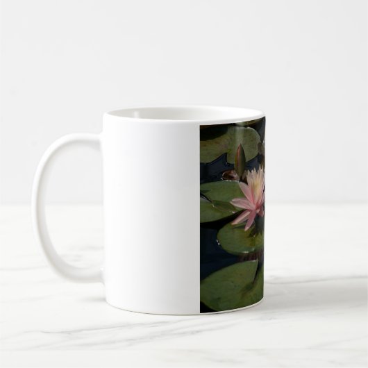 Rosa Wasserlilie Kaffeetasse (Links)