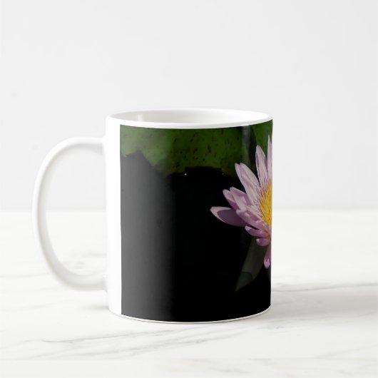 Rosa Wasserlilie Kaffeetasse (Links)