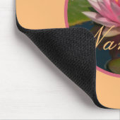 Rosa Wasserlilie / Namaste Mousepad (Ecke)