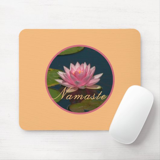 Rosa Wasserlilie / Namaste Mousepad (Mit Mouse)