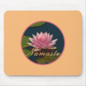 Rosa Wasserlilie / Namaste Mousepad (Vorne)