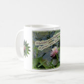 Rosa Wasserlilie Neue Zuhause Tasse (Vorderseite Links)