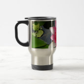 Rosa Wasserlilie Reisebecher (Links)