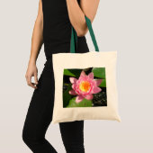 Rosa Wasserlilie Tragetasche (Vorderseite (Produkt))