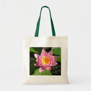 Rosa Wasserlilie Tragetasche