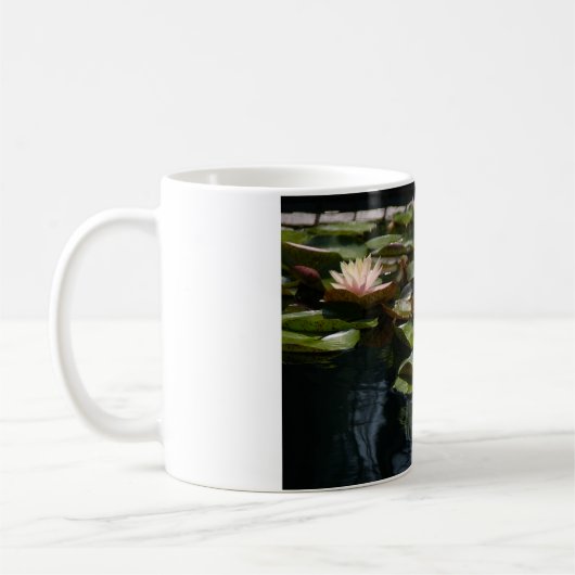 Rosa Wasserlilien Kaffeetasse (Links)