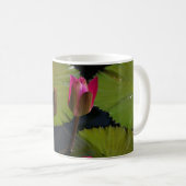 Rosa Wasserlilien Kaffeetasse (VorderseiteRechts)