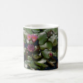 Rosa Wasserlilien Kaffeetasse (VorderseiteRechts)