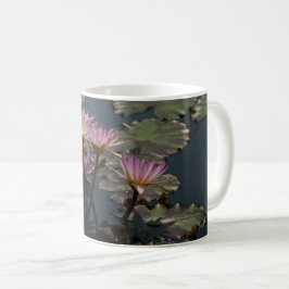 Rosa Wasserlilien Kaffeetasse