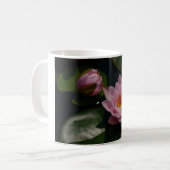 Rosa Wasserlilien Kaffeetasse (Vorderseite Links)