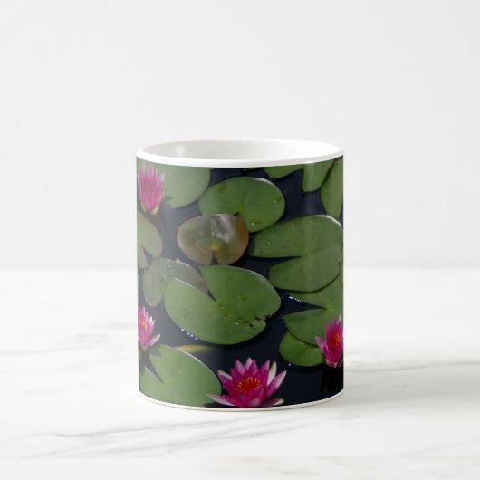 Rosa Wasserlilien Kaffeetasse (Mittel)