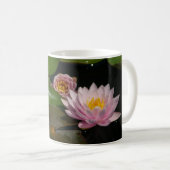 Rosa Wasserlilien Kaffeetasse (VorderseiteRechts)