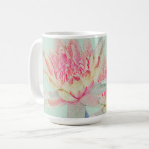 Rosa Wasserlilien-Tasse Kaffeetasse