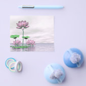 Rosa Wasserlilien und Lotus-Blume Flyer (Einzeln)