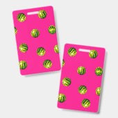 Rosa Wassermelone Ausweis (Vorder- & Rückseite)