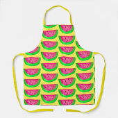 Rosa Wassermelone Frucht farbenfroh funky Schürze (Vorderseite)