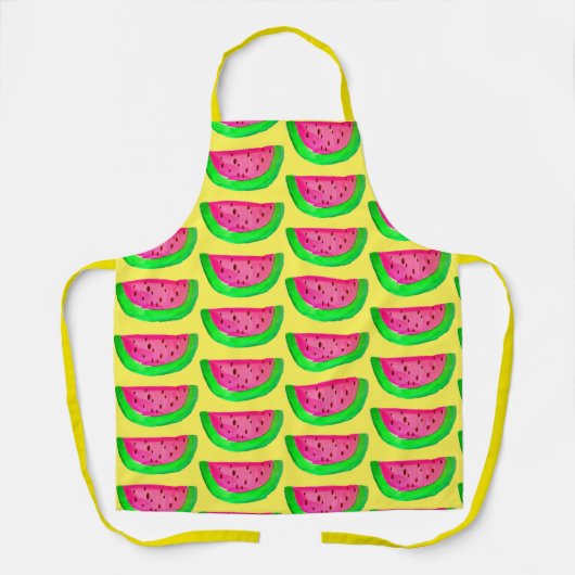 Rosa Wassermelone Frucht farbenfroh funky Schürze (Vorderseite)