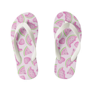 Rosa Wassermelonen-Muster Kinder Sommer Flip Flops Kinderbadesandalen