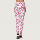 Rosa Wassermelonen-Muster Leggings (Rückseite)