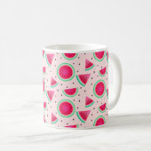 Rosa Wassermelonen-Tasse Kaffeetasse (VorderseiteRechts)