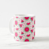 Rosa Wassermelonen-Tasse Kaffeetasse (Vorderseite Links)