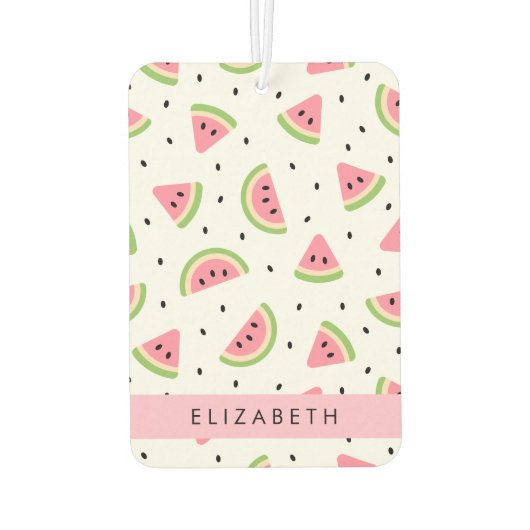 Rosa Wassermelonen, Wassermelonen, Ihr Name Autolufterfrischer (Rückseite)