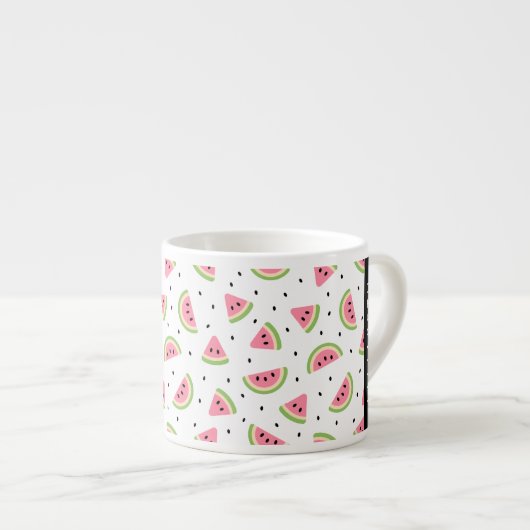 Rosa Wassermelonen, Wassermelonen, Ihr Name Espressotasse (Vorderseite Rechts)