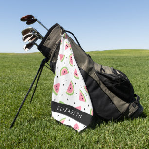 Rosa Wassermelonen, Wassermelonen, Ihr Name Golfhandtuch