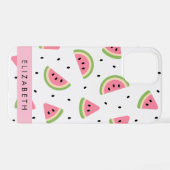 Rosa Wassermelonen, Wassermelonen, Ihr Name iPhone Hülle (Rückseite (Horizontal))