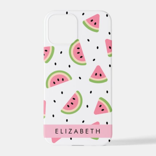 Rosa Wassermelonen, Wassermelonen, Ihr Name iPhone Hülle (Rückseite)
