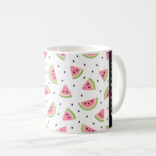 Rosa Wassermelonen, Wassermelonen, Ihr Name Kaffeetasse (VorderseiteRechts)