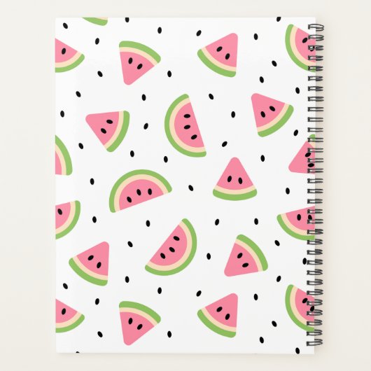Rosa Wassermelonen, Wassermelonen, Ihr Name Planer (Rückseite)