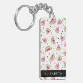 Rosa Wassermelonen, Wassermelonen, Ihr Name Schlüsselanhänger (Vorderseite links)