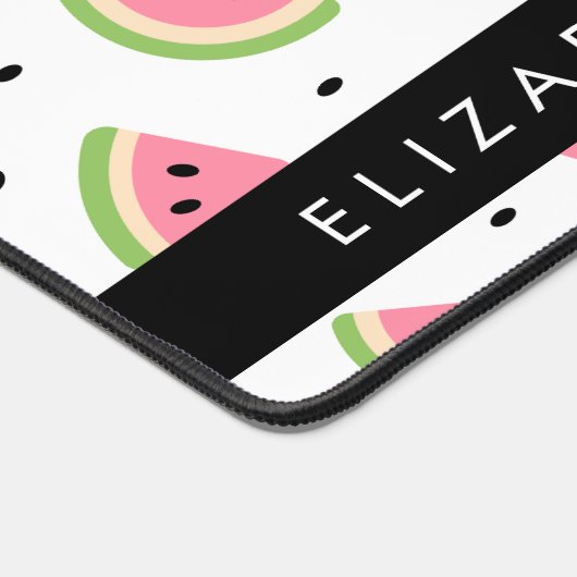 Rosa Wassermelonen, Wassermelonen, Ihr Name Schreibtischunterlage (Ecke)