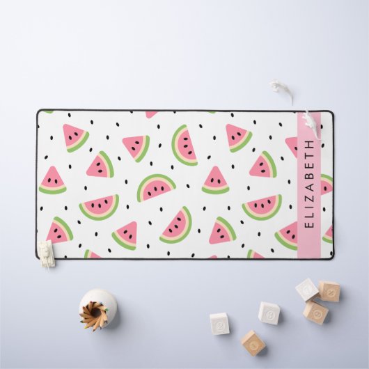 Rosa Wassermelonen, Wassermelonen, Ihr Name Schreibtischunterlage (Kindertisch)