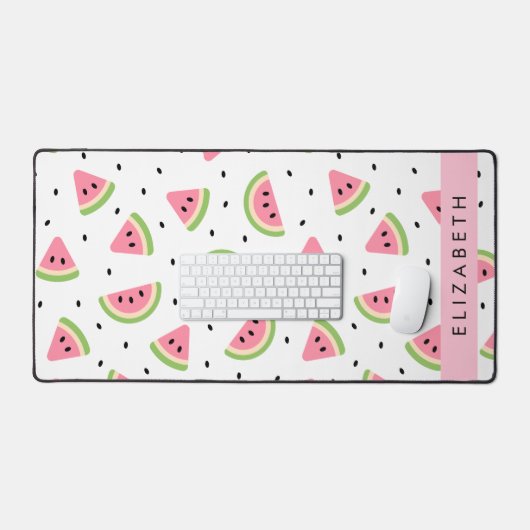 Rosa Wassermelonen, Wassermelonen, Ihr Name Schreibtischunterlage (Tastatur & Maus)